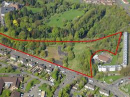 Aerial view of Land at Crookston Road