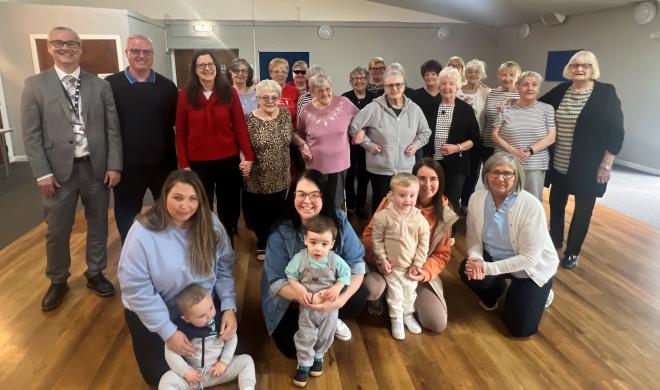 Board Members, staff, volunteers and service users at Toryglen Community Hall