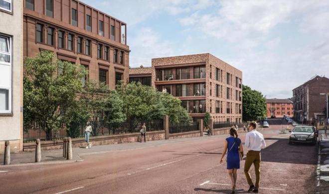 An artists impression of the planned development at 39 Napiershall Street